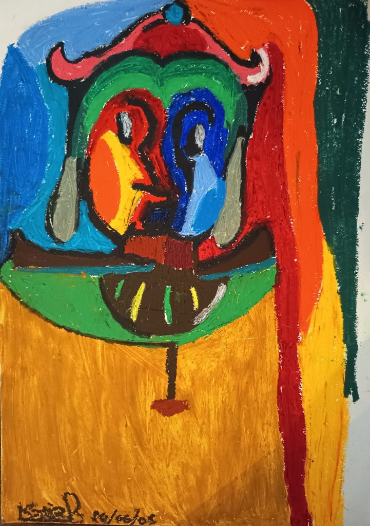 Ceras pastels gras fauvisme ou couleurs primaires applats