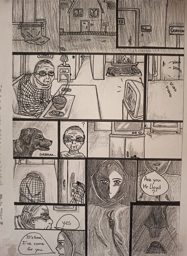 BD pour le cours d'anglais sur las parquas, passage à la mort. fin de vie