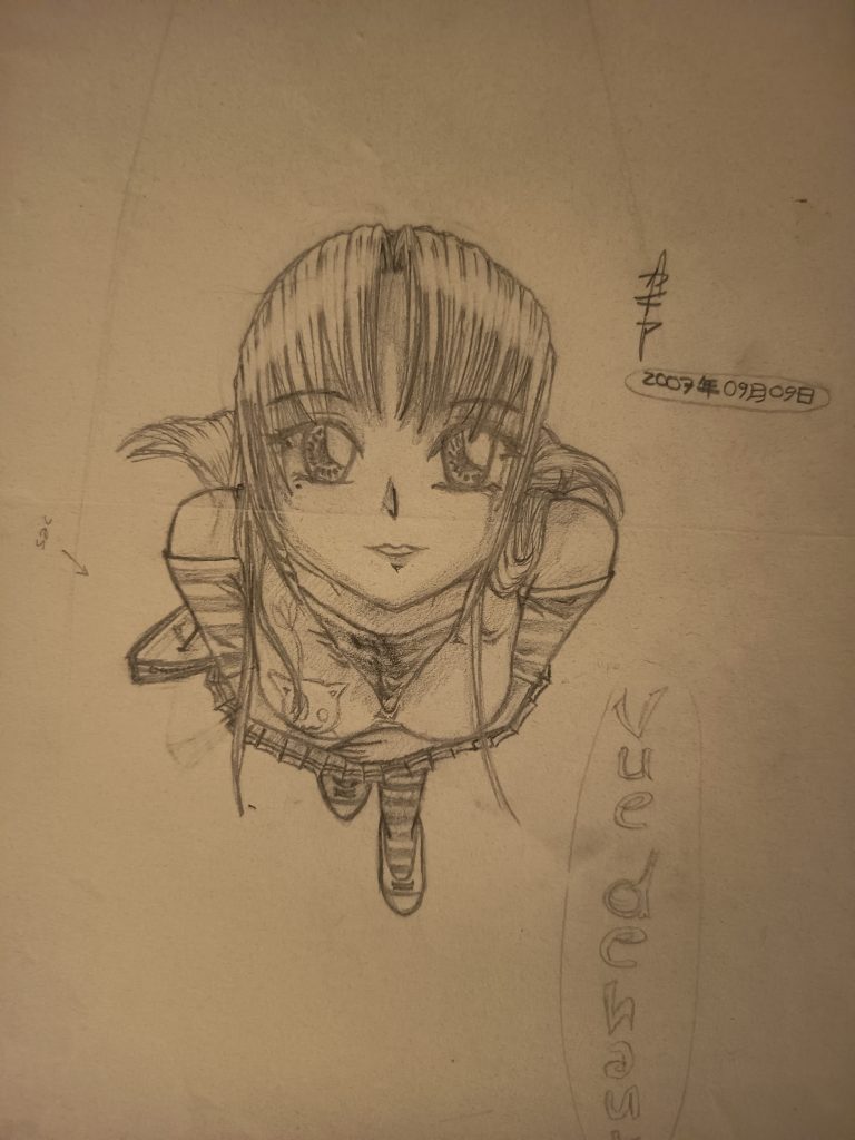 Vu du ciel en plongé manga