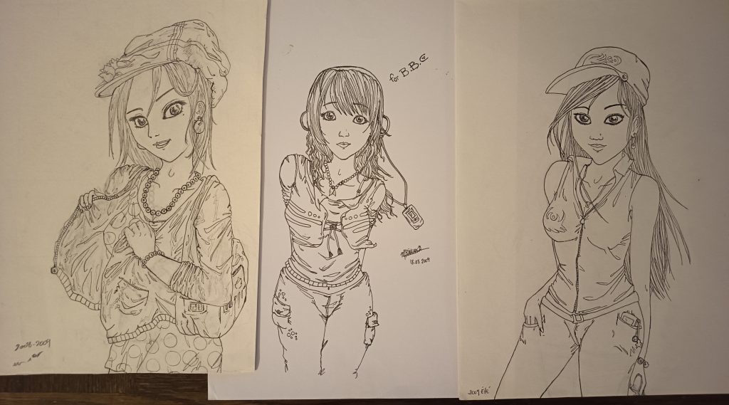 Mangas 3 city'girls feutre fin