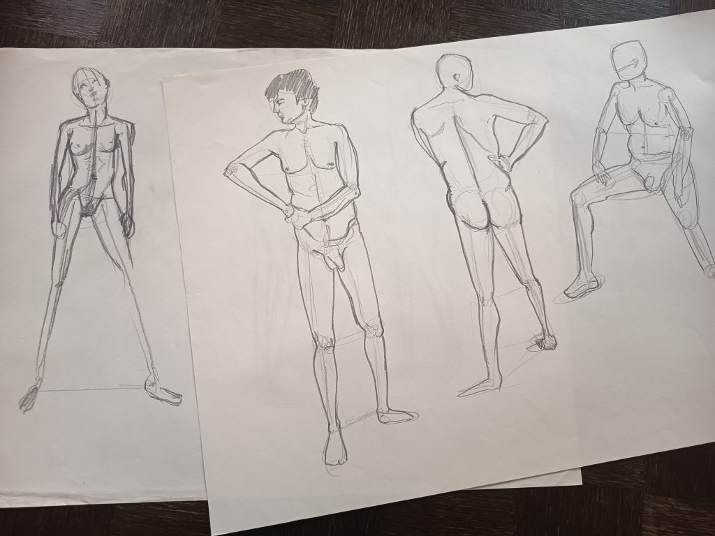 Dessin de nus université Mirail II Toulouse arts appliqués