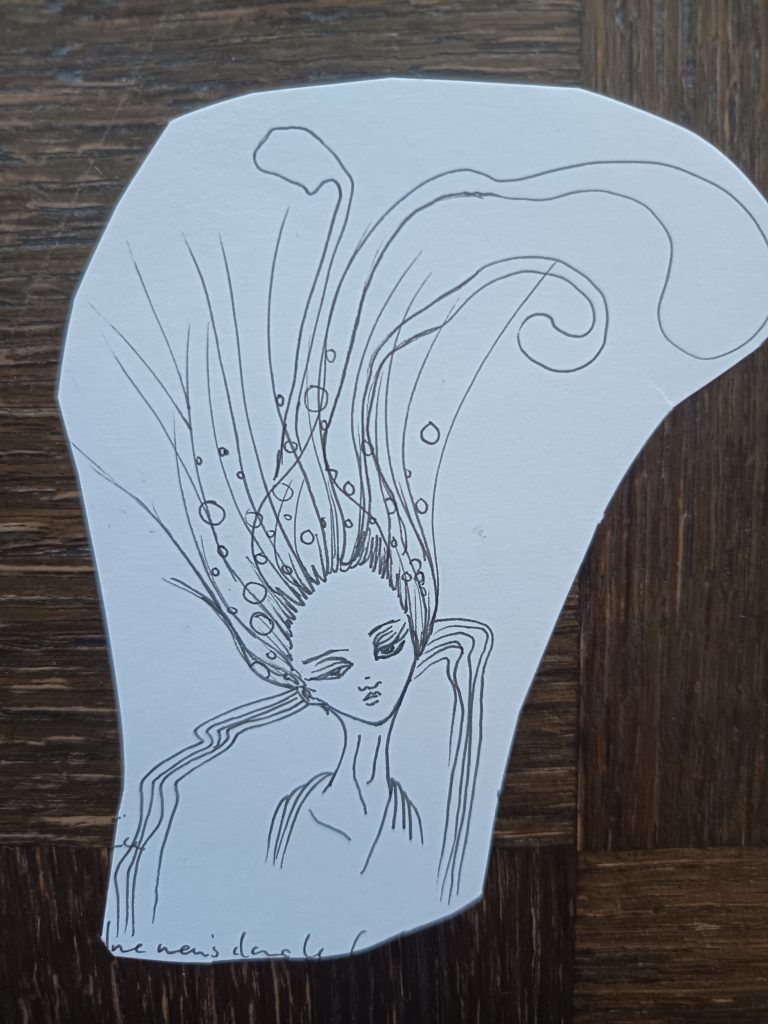 Croquis dans les vap feutre fin noir
