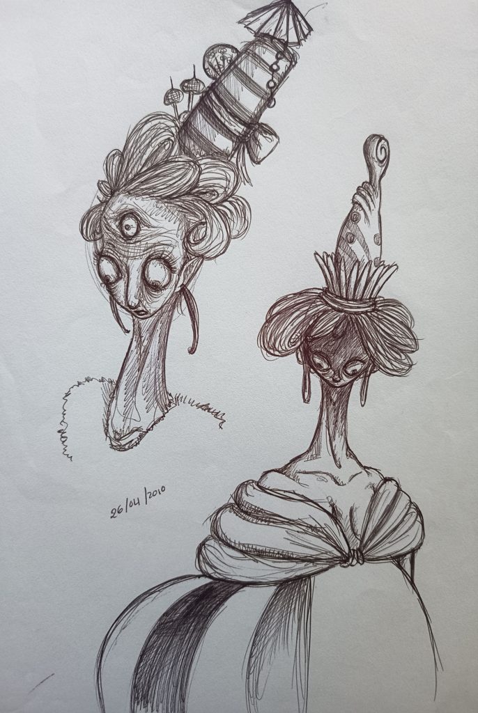 Stranges woman creatures stylo