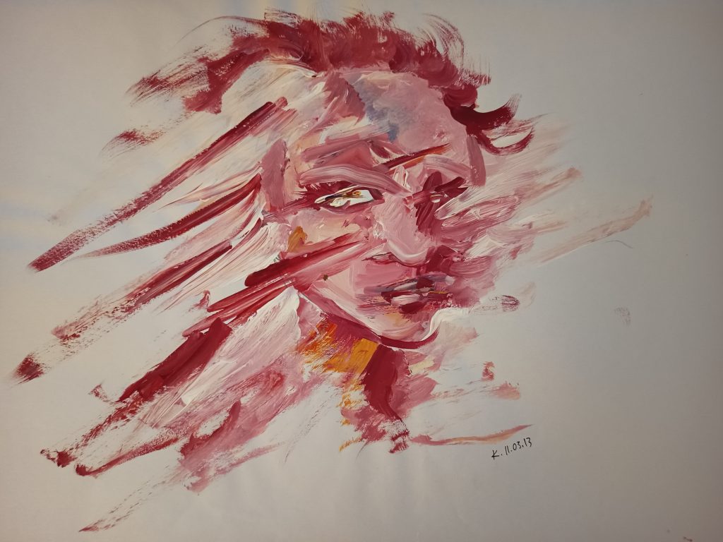 Visage chair acrylique