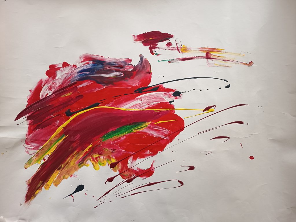 Nuage abstrait acrylique