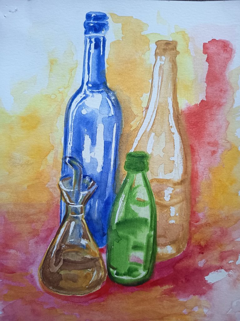 Bogedon agua aceite vinagre autres aquarelle