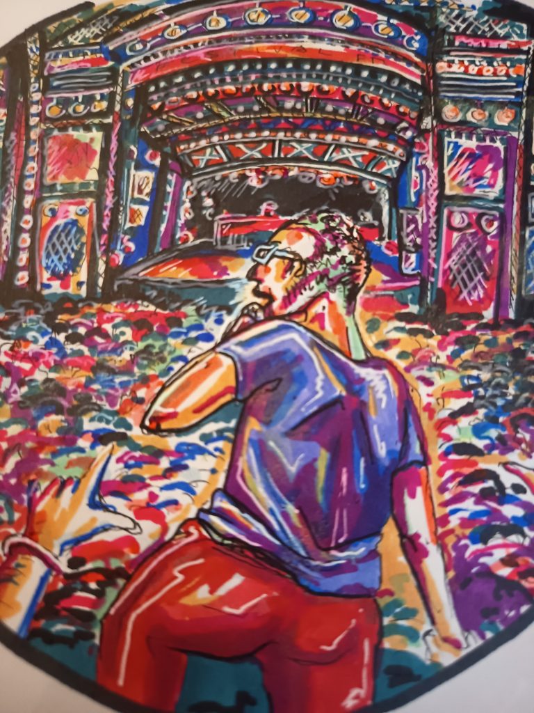 concert expressionnisme colorful illutration
