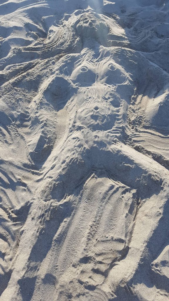 sandwoman sable sculpture