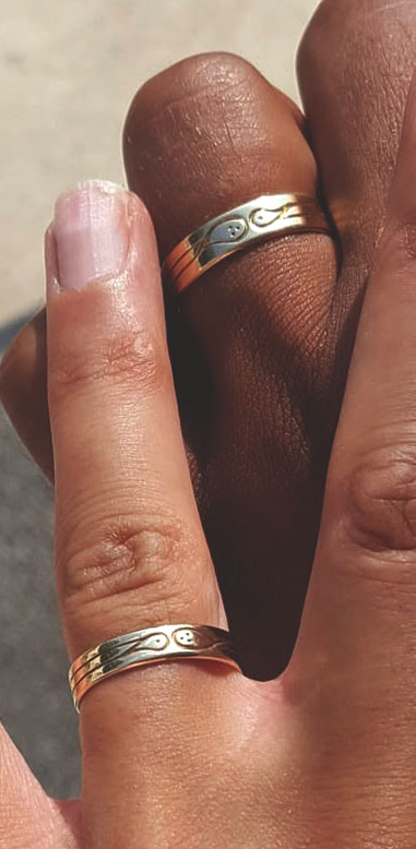 13 Aout 2021 Mon mariage, my wedding, mi boda anillos designé par moi personnalisés