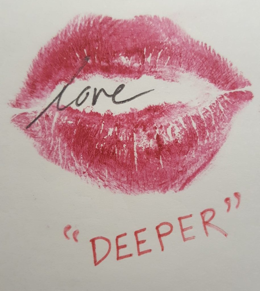 lips love deeper traces empreintes