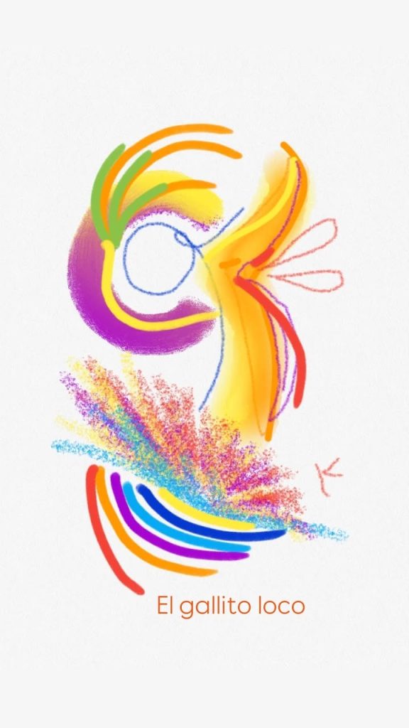 Croquis numérique digital painting el gallito loco