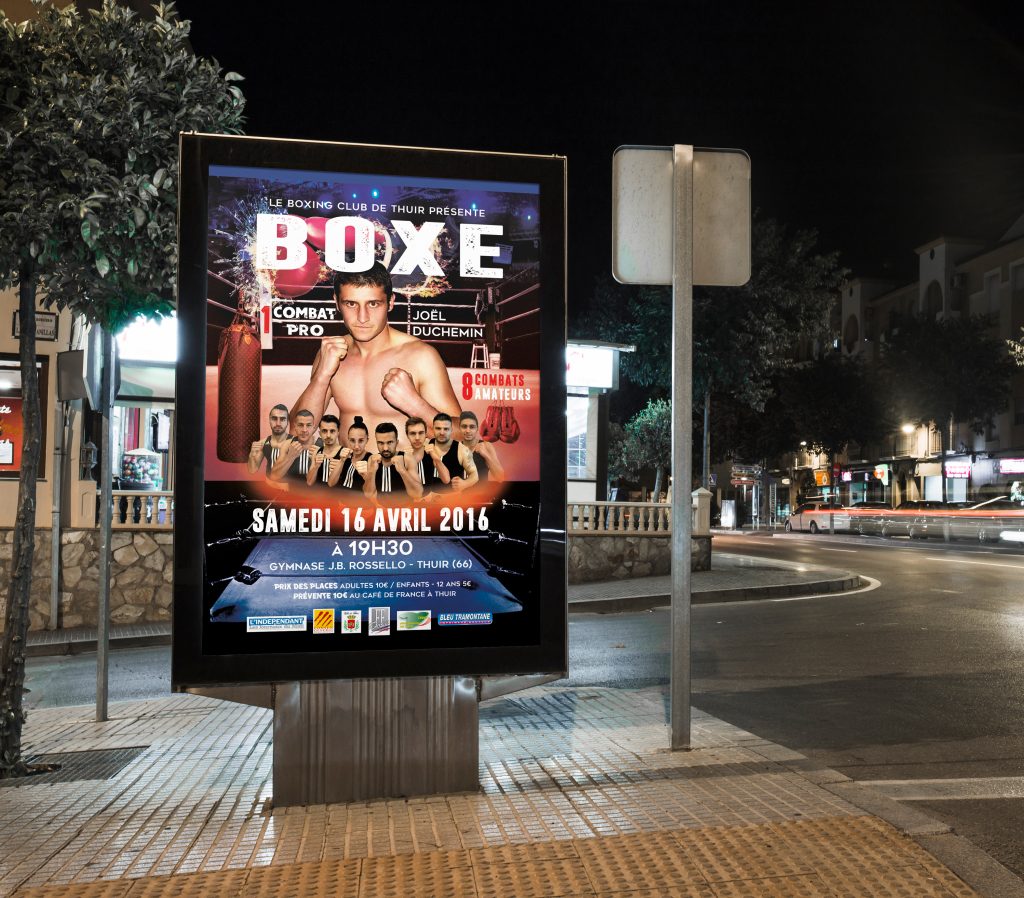 Affiche de Boxe Thuir duchemin
