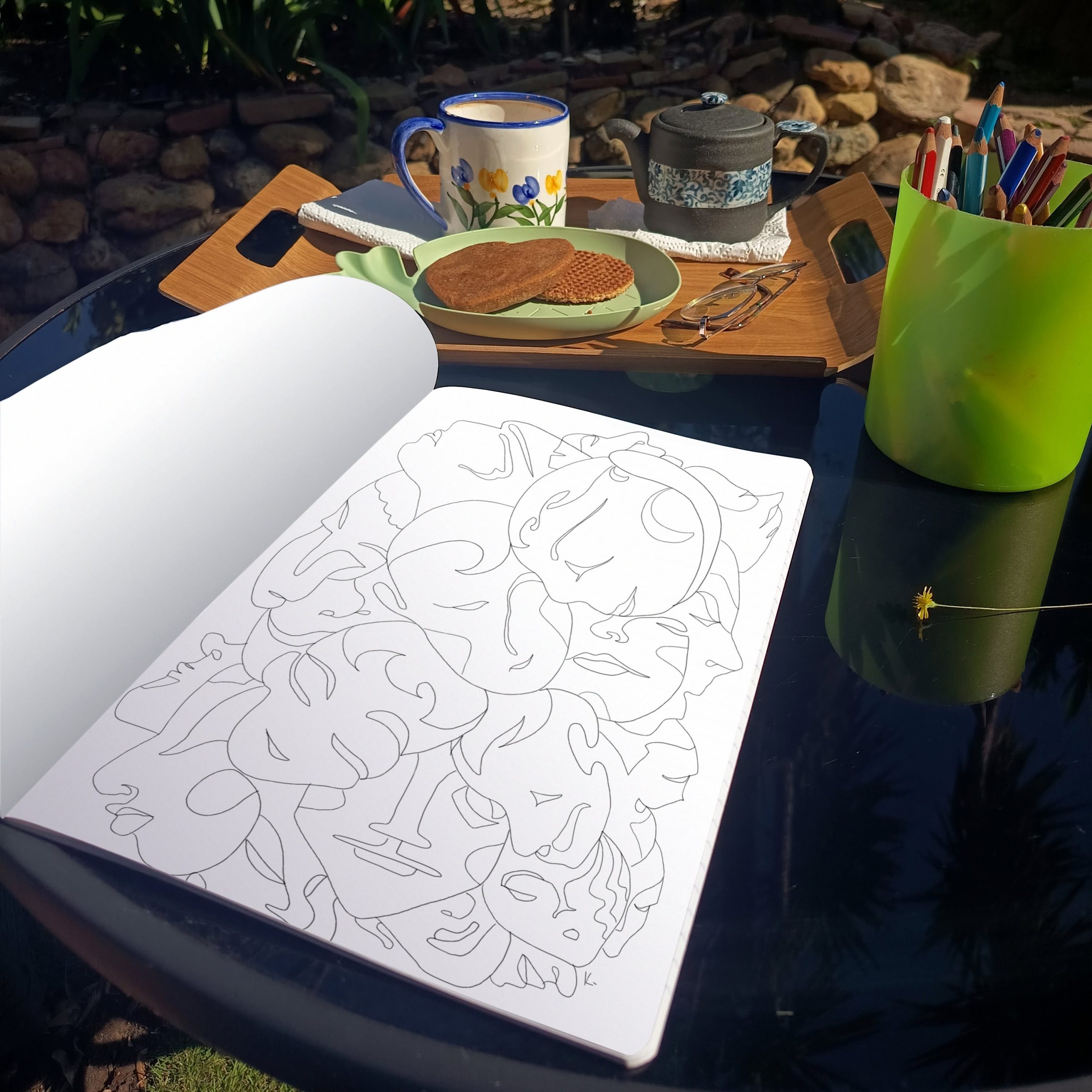 Coloring book carnet de coloriage voyage intérieur amazon 25 dessins