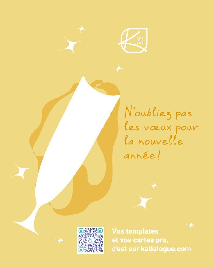 Carte de nouvel an Coupe de champagne