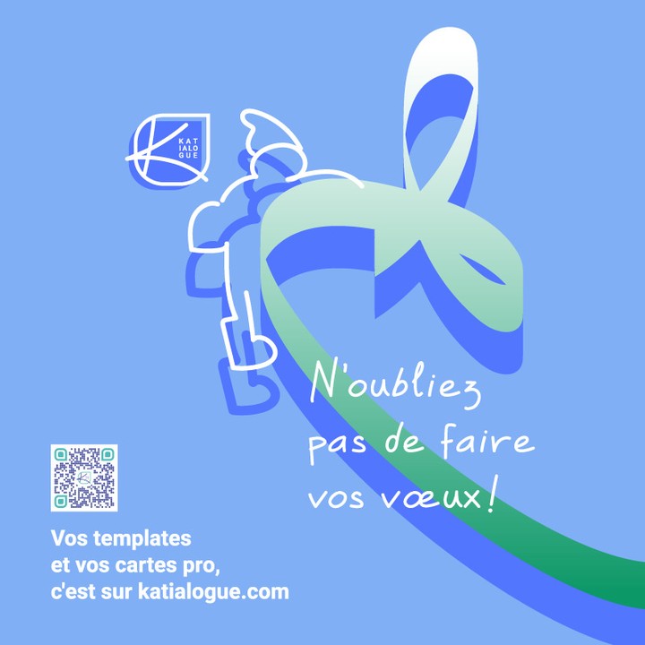 Carte de vœux sport d'hivers Lutin et Père-Noel