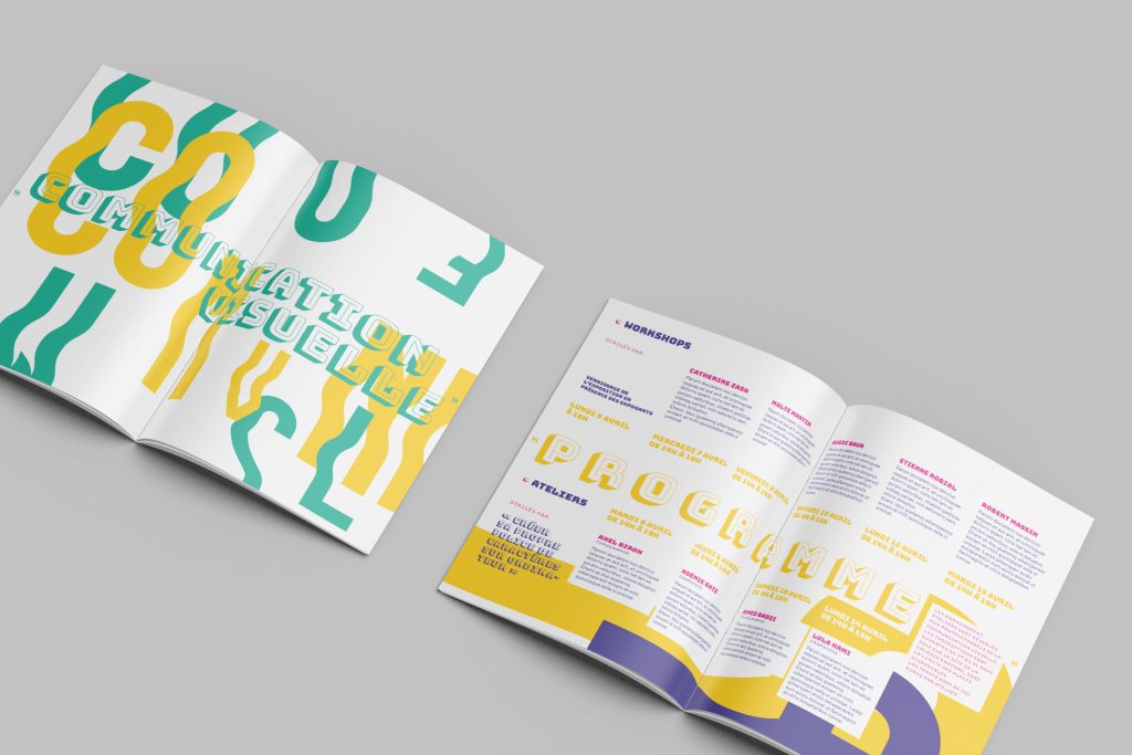 Magazine Expo typo. Exposition de typographes programme