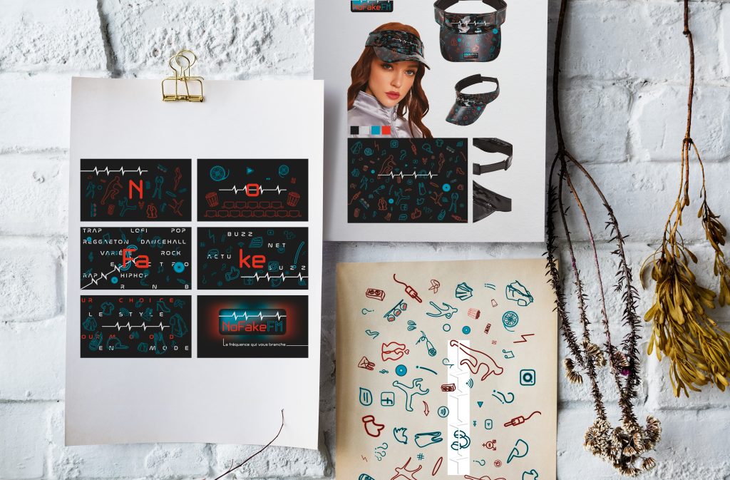 No fake FM Radio Storyboard produit icones