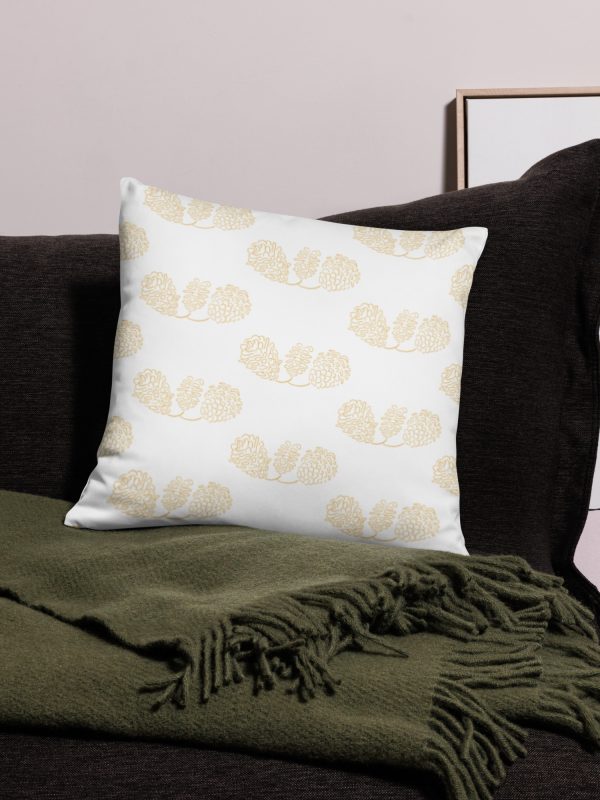 Housse de coussin pillow case pomme de pin décoration hivers christmas event noel festivitées