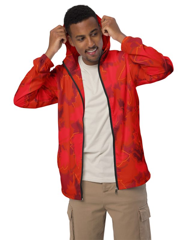 red leaves veste coupe-vent homme