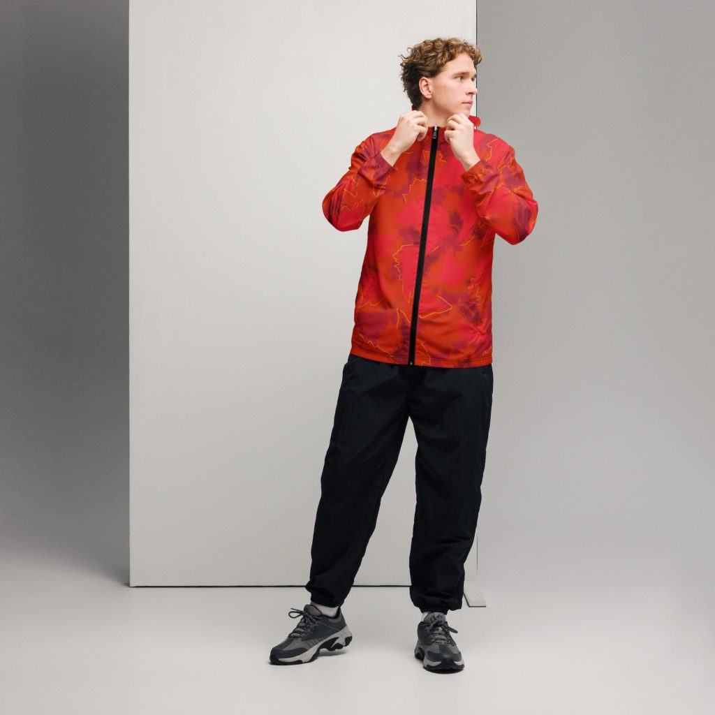 red leaves veste coupe-vent homme