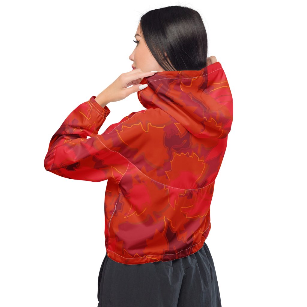 Coupe vent femme veste automne Feuilles et couleurs autumn
