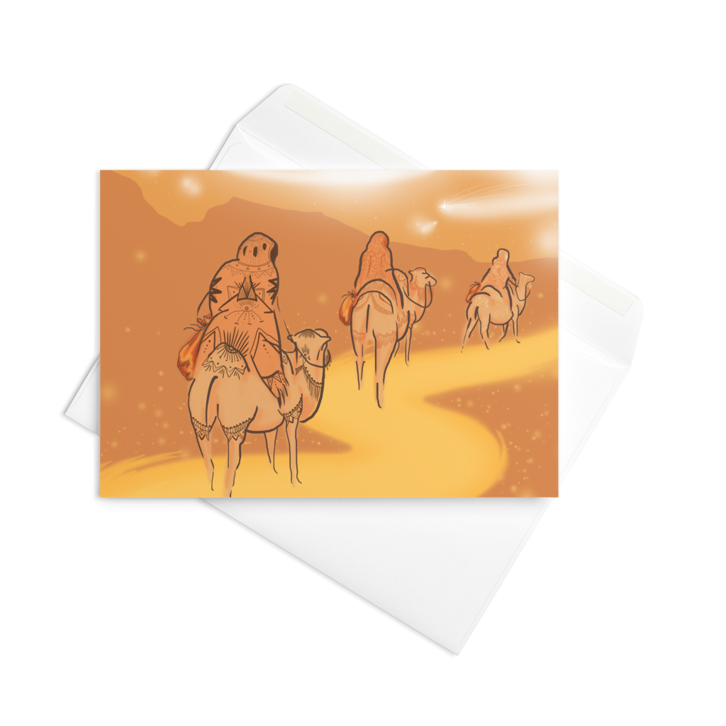 Reyes Magos Año nuevo Greetings Card