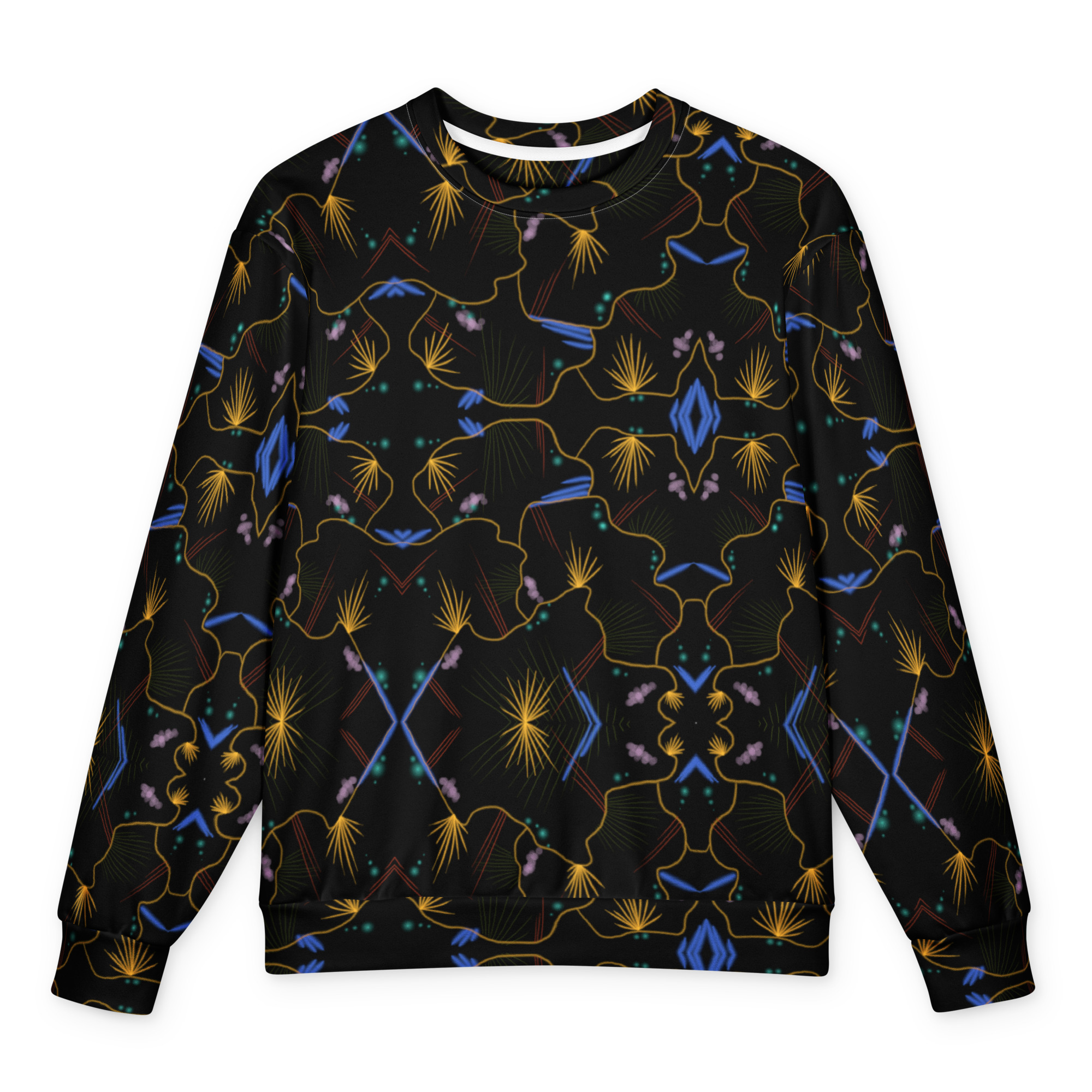Pull de Noël Cosmos, oversize et noir, dans un esprit streetwear. Tissu épais et doux, conçu pour durer.
