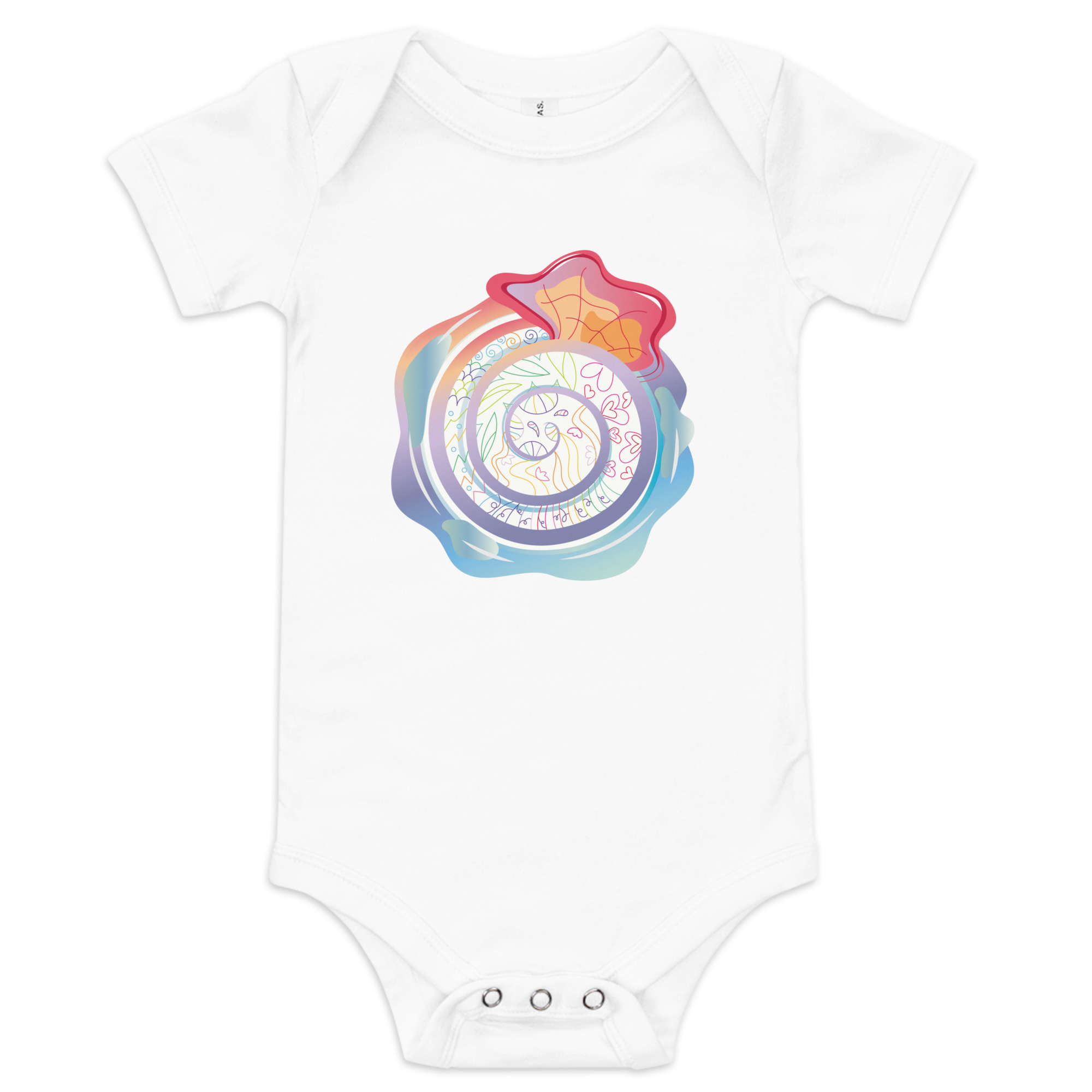 spirales et de l'imagination des enfants. Blanc