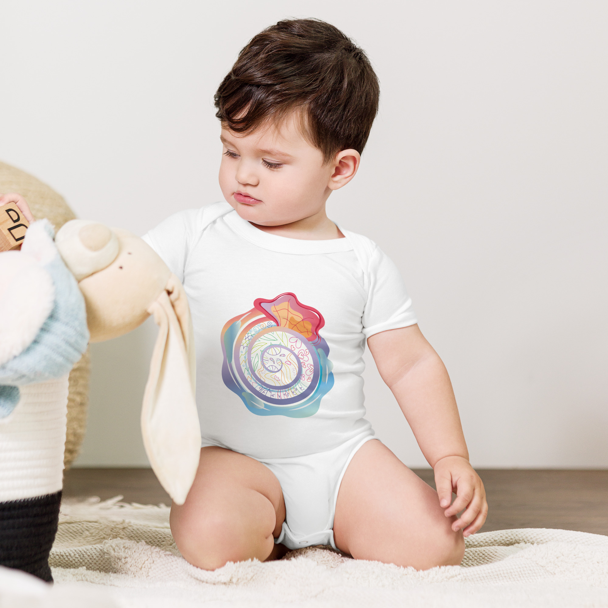 spirales et de l'imagination des enfants. Blanc